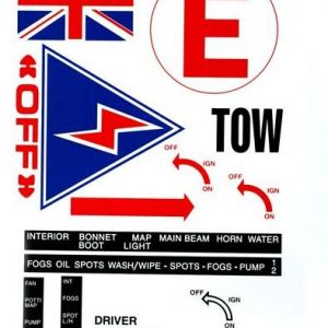 Motorsport Scrutineer Decal / Sticker Sheet