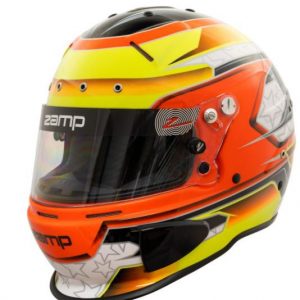 Zamp RZ 70E Switch Orange/Yellow SA-2015/Snell Racing Helmet