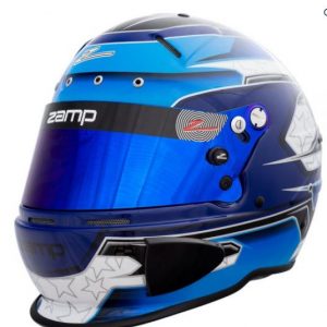 Zamp RZ 70E Switch Blue/Light Blue SA-2015/Snell Racing Helmet